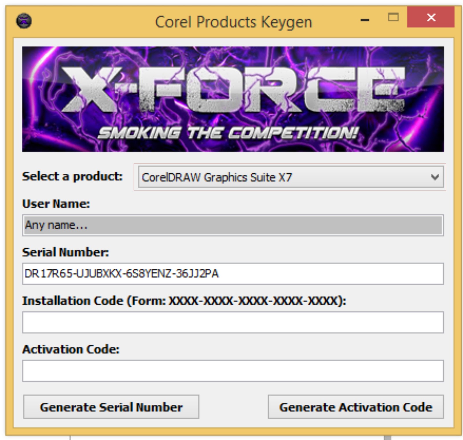corel product keygen xforce